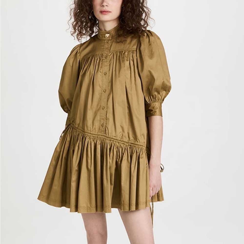 Aje frequency drawstring smock dress